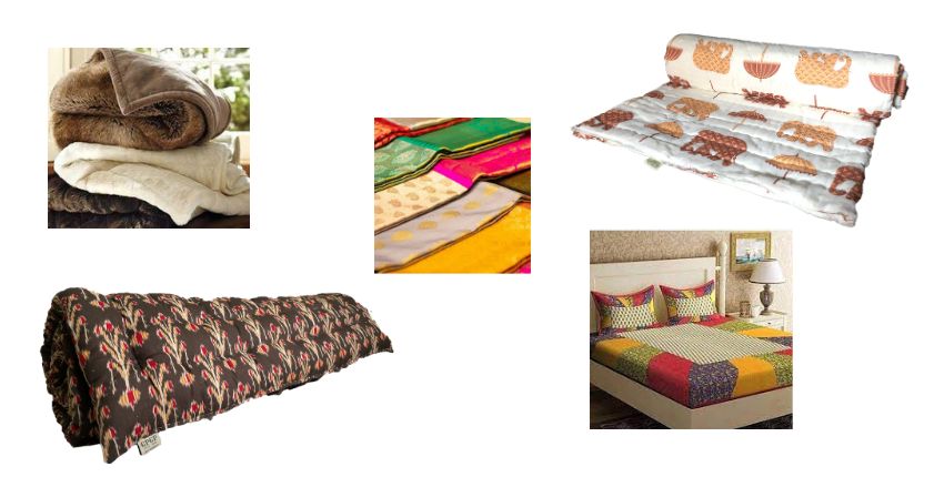 blanket saree mattress gadda salwar suit rajai bedsheet bed sheet
